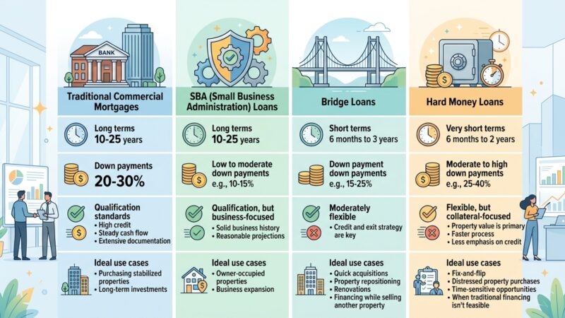 Exploring Your Options: Types of Commercial Real Estate Loans