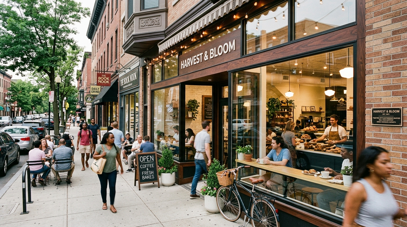 A modern retail storefront, representing a small business that has successfully utilized SBA commercial real estate loan options.