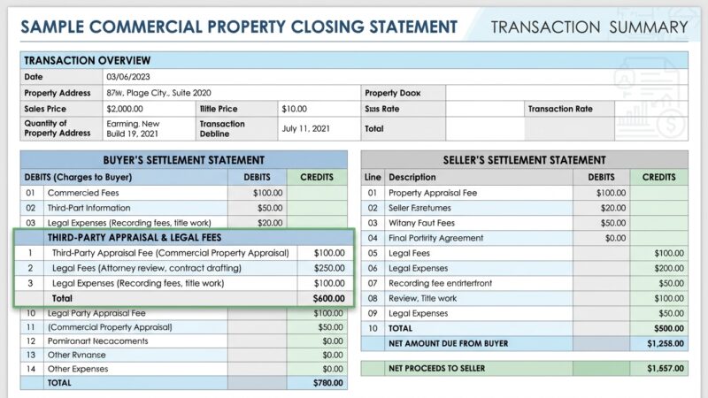 Commercial Property Appraisal Cost & Third-Party Due Diligence Fees
