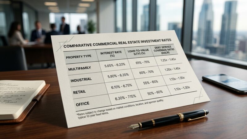 Commercial Investment Property Rates: Multifamily, Retail, Office & Industrial