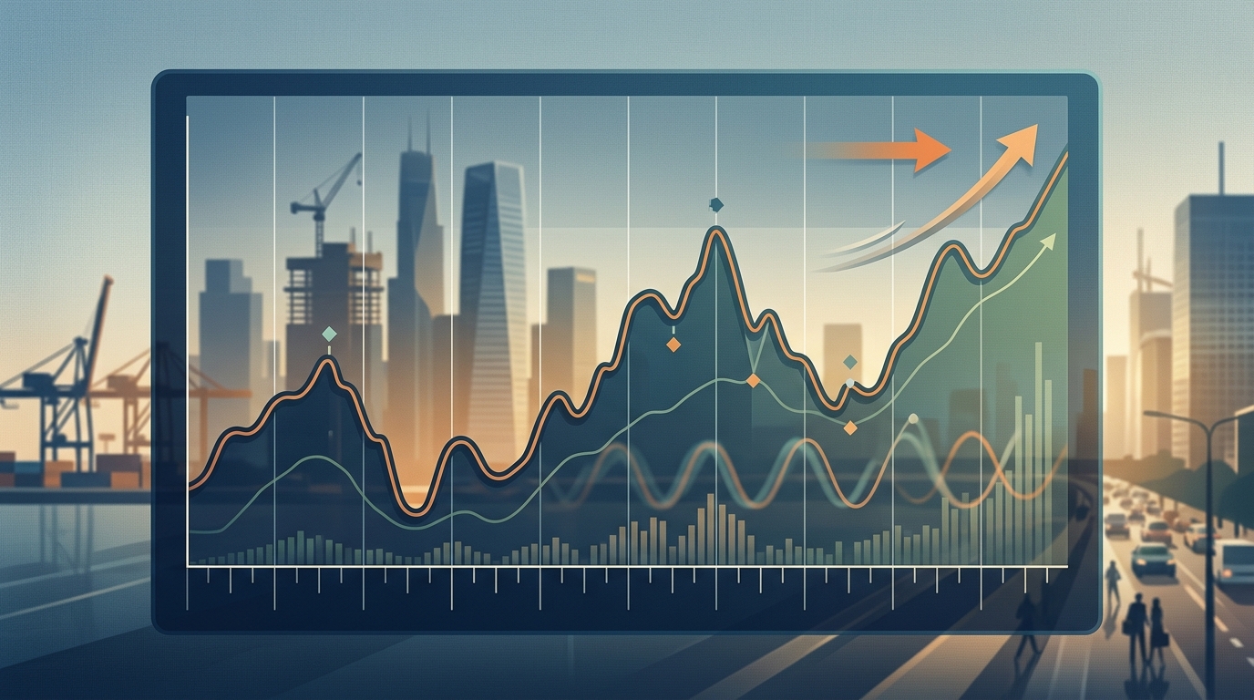 A 10-year historical chart illustrating the fluctuating trend of commercial mortgage rates over time.